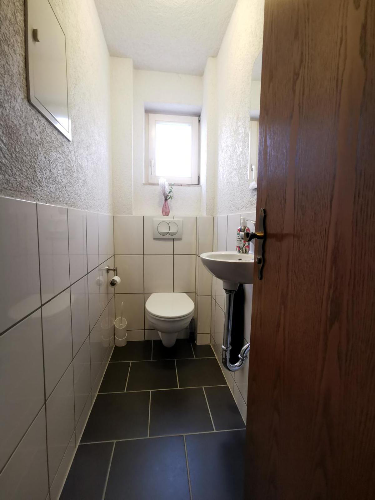 3 Zimmer Ferienwohnung Mit Eigenem Garten トロッシンゲン エクステリア 写真